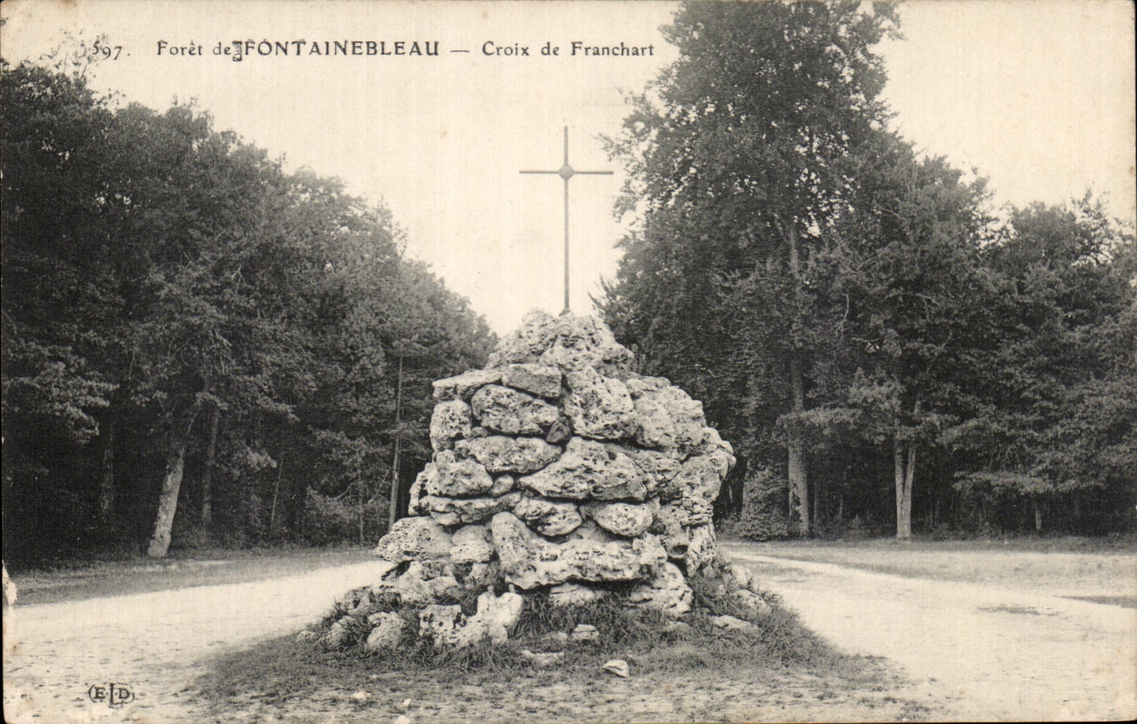 Forêt de Fontainebleau — Croix de Franchart — E.P.D.
