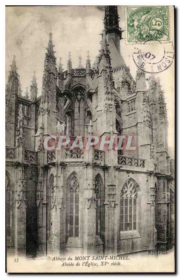 Abbaye du Mont Saint-Michel — Abside de l'Église, XVᵉ siècle — N.B. Phot. n°37