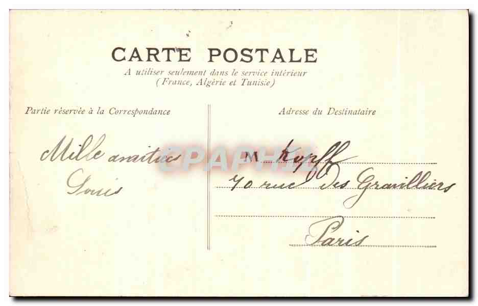 CPA Lille L Eglise Saint Maurice Abside — Rückseite
