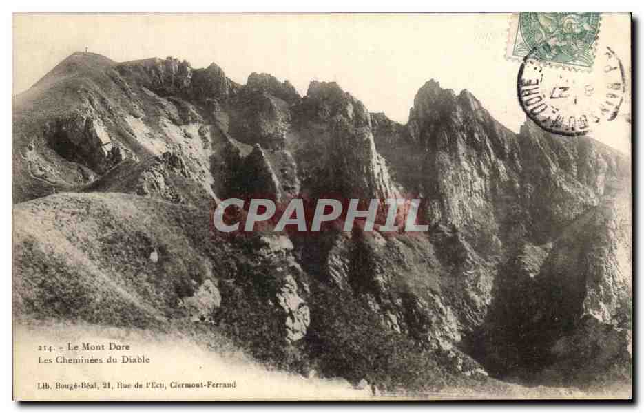 CPA Le Mont Dore Les Cheminees du Diable
