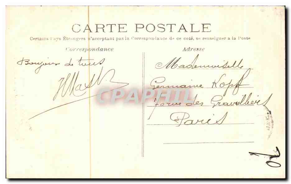 CPA Foret de St Germain en Laye La Vierge des Anglais Enfants — Verso