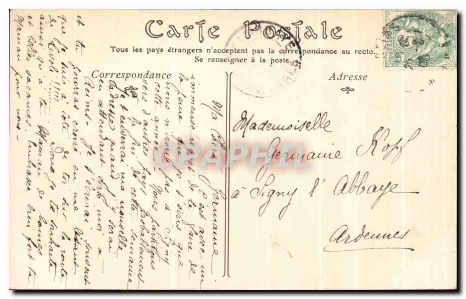 CPA Reims Le Choeur de I Eglise Saint Remi — Verso