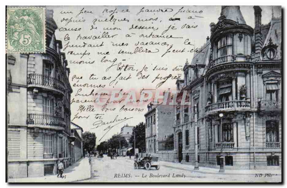 Reims — Le Boulevard Landy — ND Phé