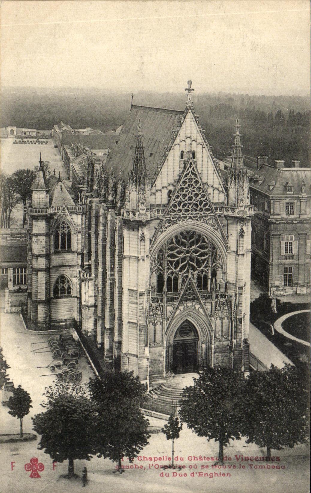 Chapelle du Château de Vincennes — l'Oratoire où se trouve le Tombeau du Duc d'Enghien — éditeur F. C. C. F.