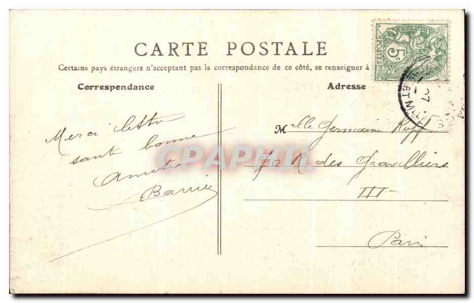 CPA Nancy Are de Triomphe Attelage Caleche Cheval Horse — Rückseite