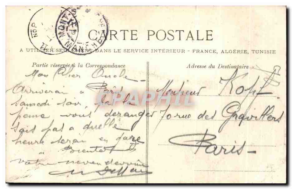 Le Mont Saint-Michel — L'Abbaye — Le Cloître — Côté de la Merveille — C.P.A. n°58 — Rückseite
