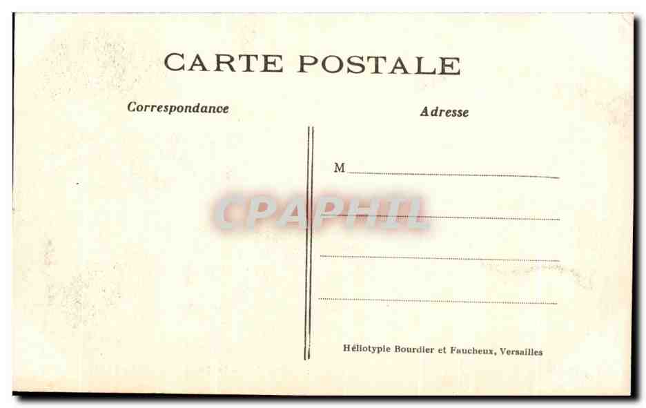 CPA Versailles Le Boudoir Haureau de Triauon — Verso