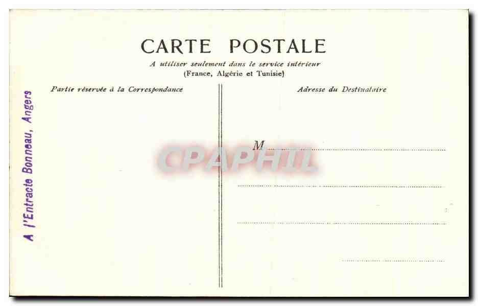 CPA Angers panorama en aval de la ville — Rückseite