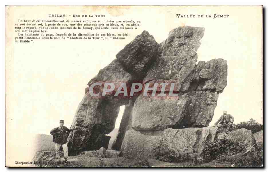 CPA Thilay Roc De La Tour Vallee De La Semoy