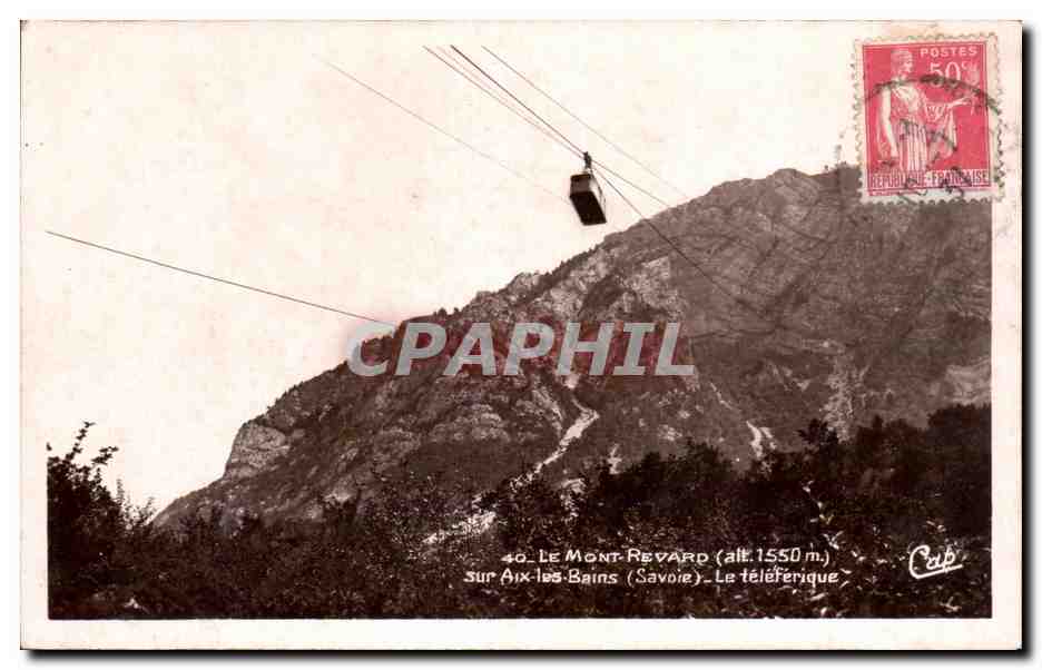 CPA Le Mont Revard Sur Aix les Bains (Savoie) Le teleferique