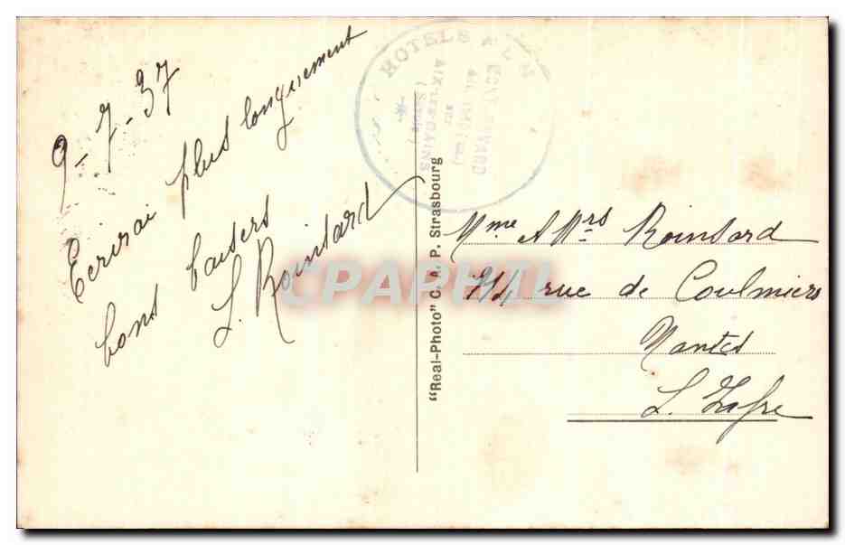 CPA Le Mont Revard Sur Aix les Bains (Savoie) Le teleferique — Rückseite