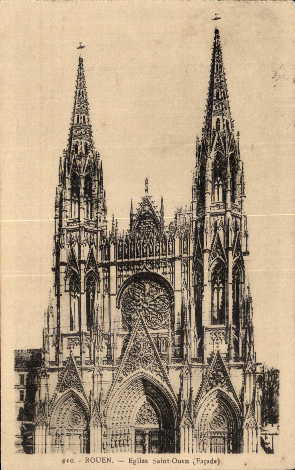 CPA Rouen Eglise Saint Ouen (Facade)