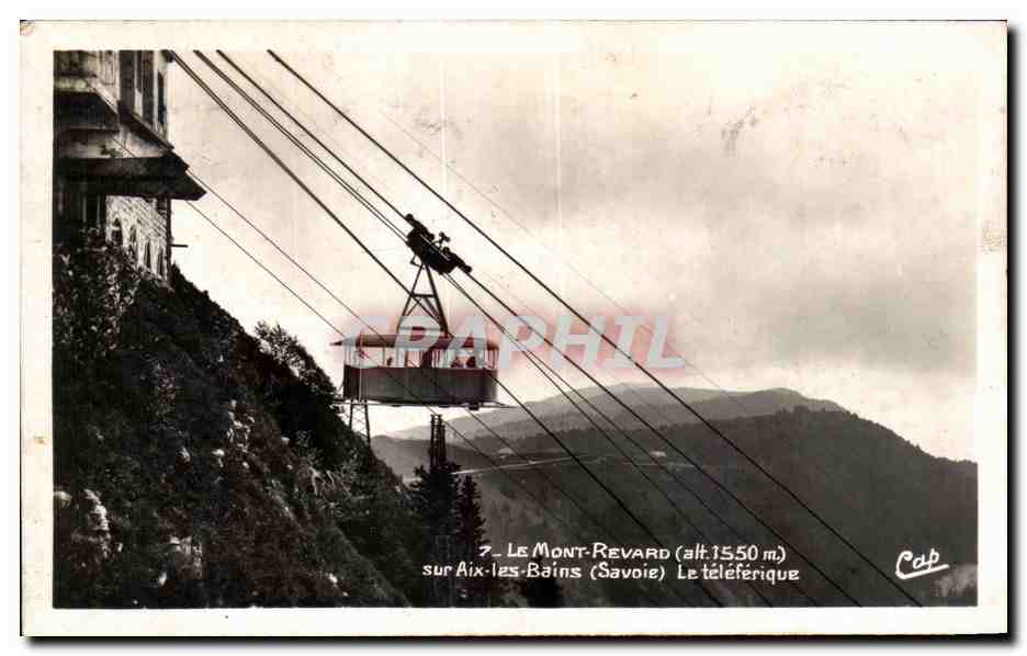 CPA La Mont Revard sur Aix Bains (Savoie) Le teleferique