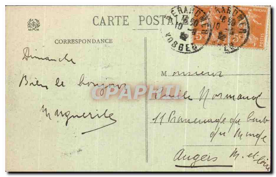 Le Lac de Gérardmer au crépuscule — Les Hautes Vosges — Ao Weilck, Salon-Dié, N° 10459 — Reverso