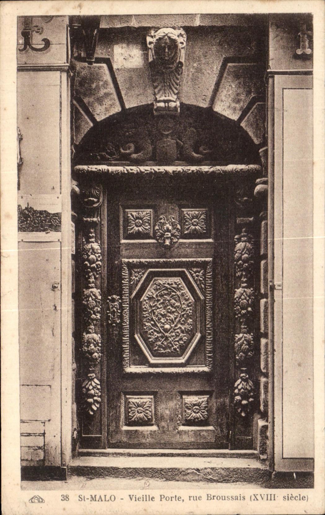 St-Malo - Vieille Porte, rue Broussais (XVIIIe siècle)