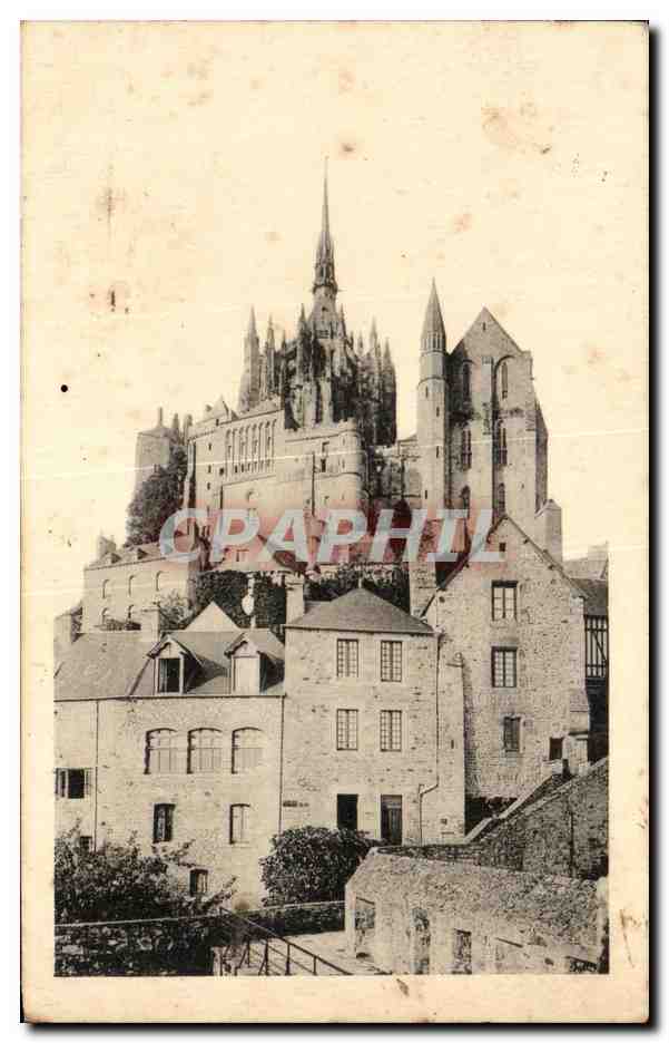 Abbaye du Mont-Saint-Michel — Vue prise des Remparts — Édition des Monuments Historiques