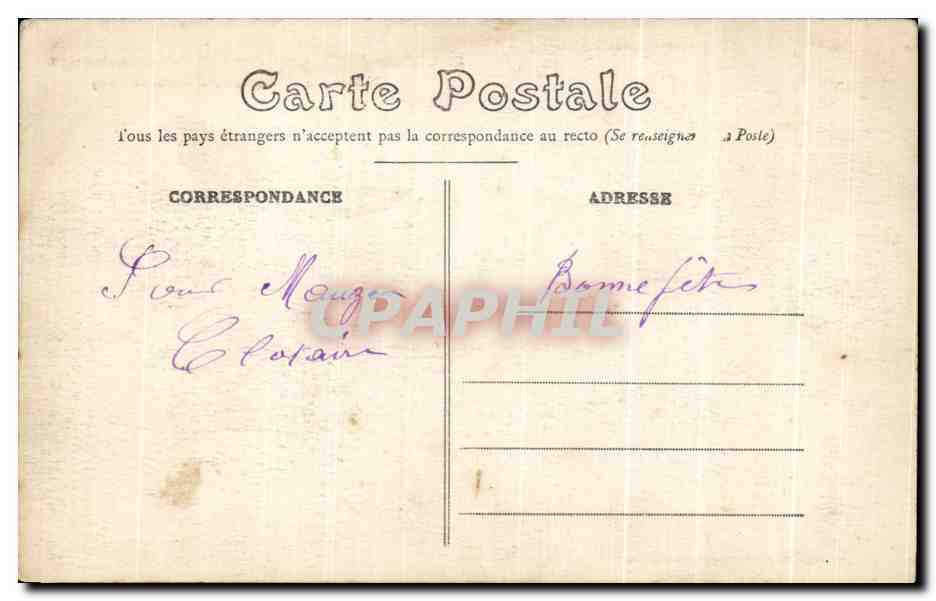 CPA Chateaudun Combat sur la Place le 18 octobre 1870 Philippoteaux Hotel de ville — Rückseite