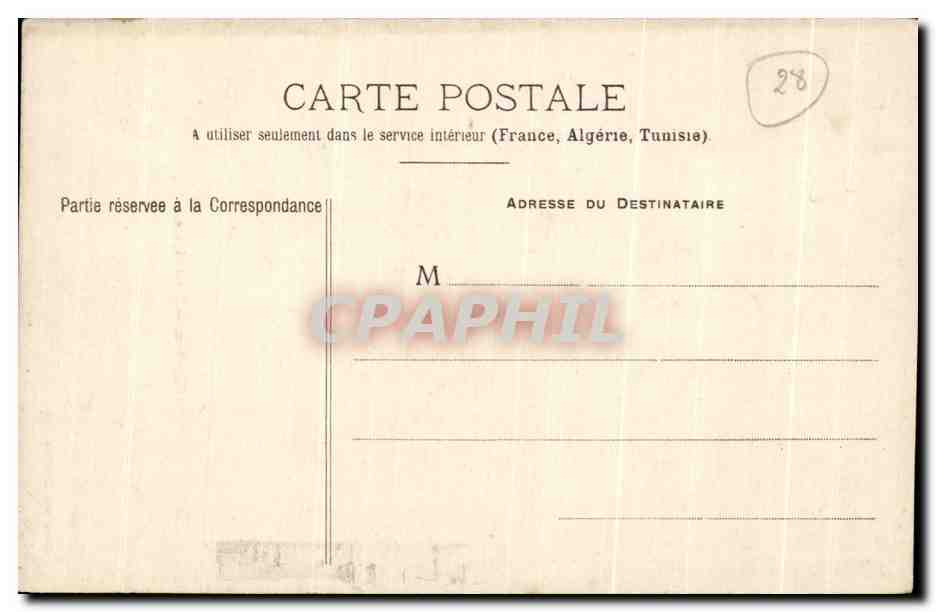 CPA Chartres Saint Aignan — Rückseite
