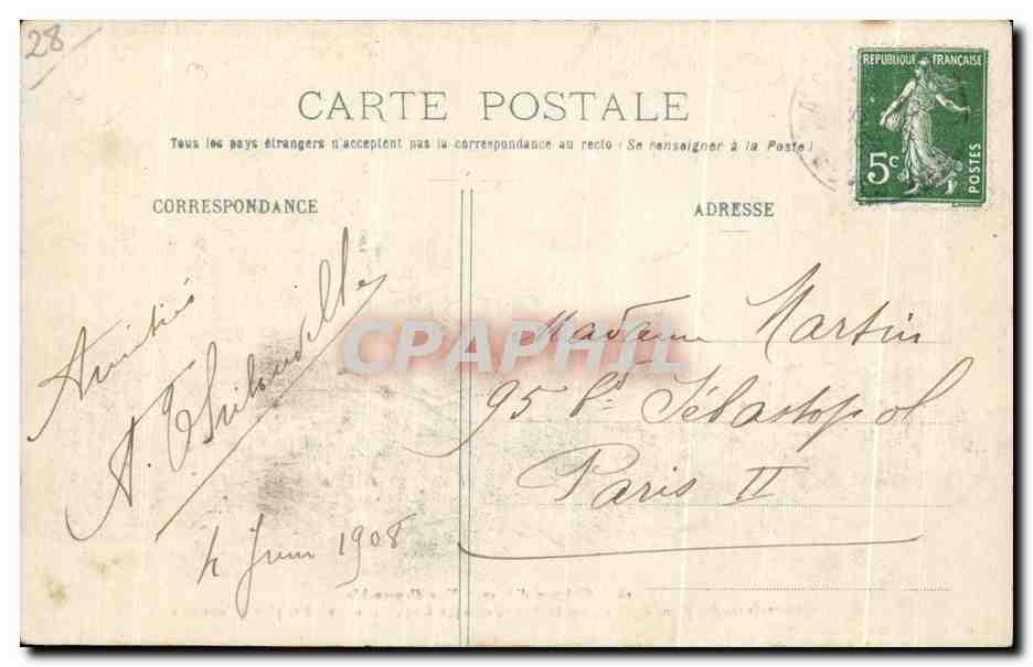 CPA Chateau d Anet Vue D ensemble Construit sur les Plans de Philibert Delorme de — Rückseite