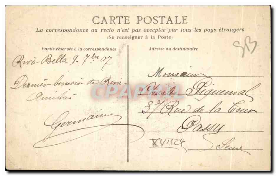 Le Calvados, ses Rochers et ses Falaises — La nouvelle Demoiselle de Fontenailles — Éditeur C.P.B. n°12 — Reverso