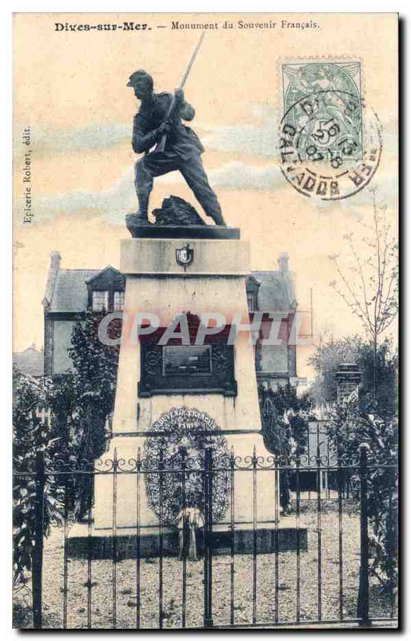 Dives-sur-Mer — Monument du Souvenir Français — Epicentre Robert, édit.