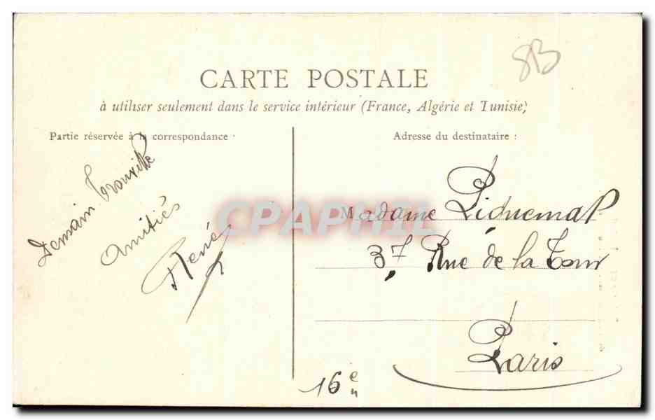 CPA Caen Portail de L Eglise Saint Pierre — Verso