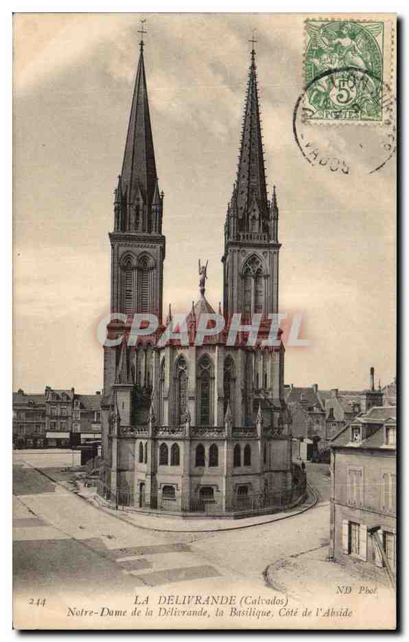 CPA La Delivrande Notre Dame de la Delivrande la Basilique Cote de L Abride