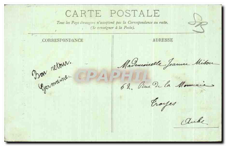CPA Mers Notre Dame des Flots — Verso
