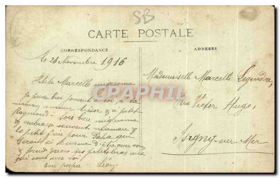 CPA Donville les Bains Le moulin La peche au Lancon  — Rückseite