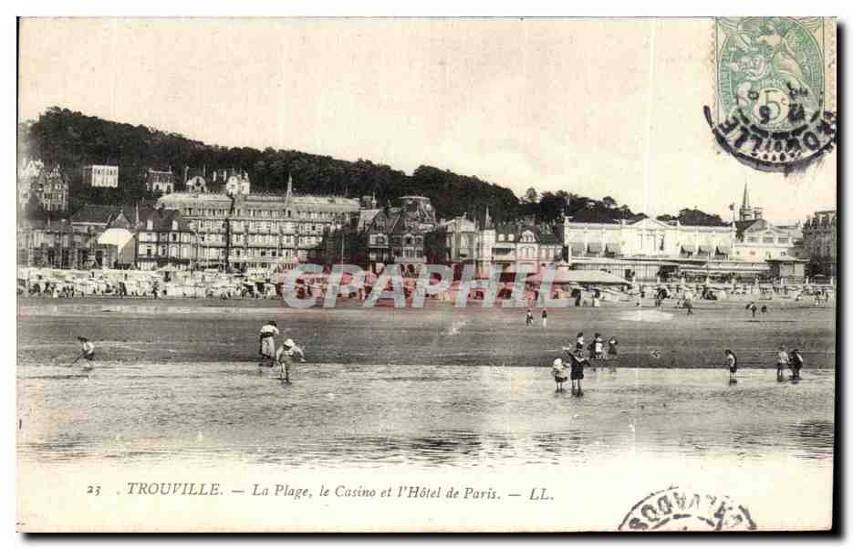 CPA Trouville La Plage le Casino et L Hotel de Paris