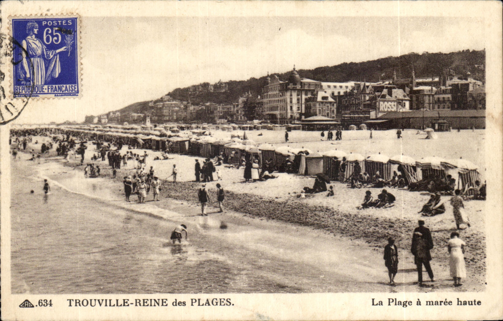 CPA Trouville Reine des Plages La Plage a maree haute