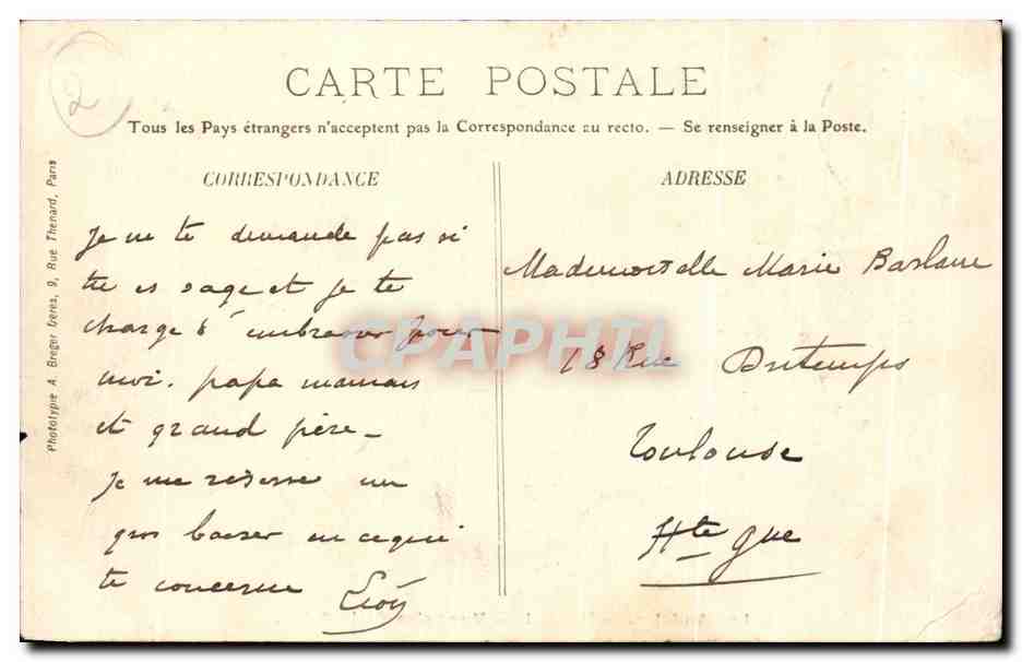 CPA Les Andelys Hopital Vue Prise de la Seine — Rückseite