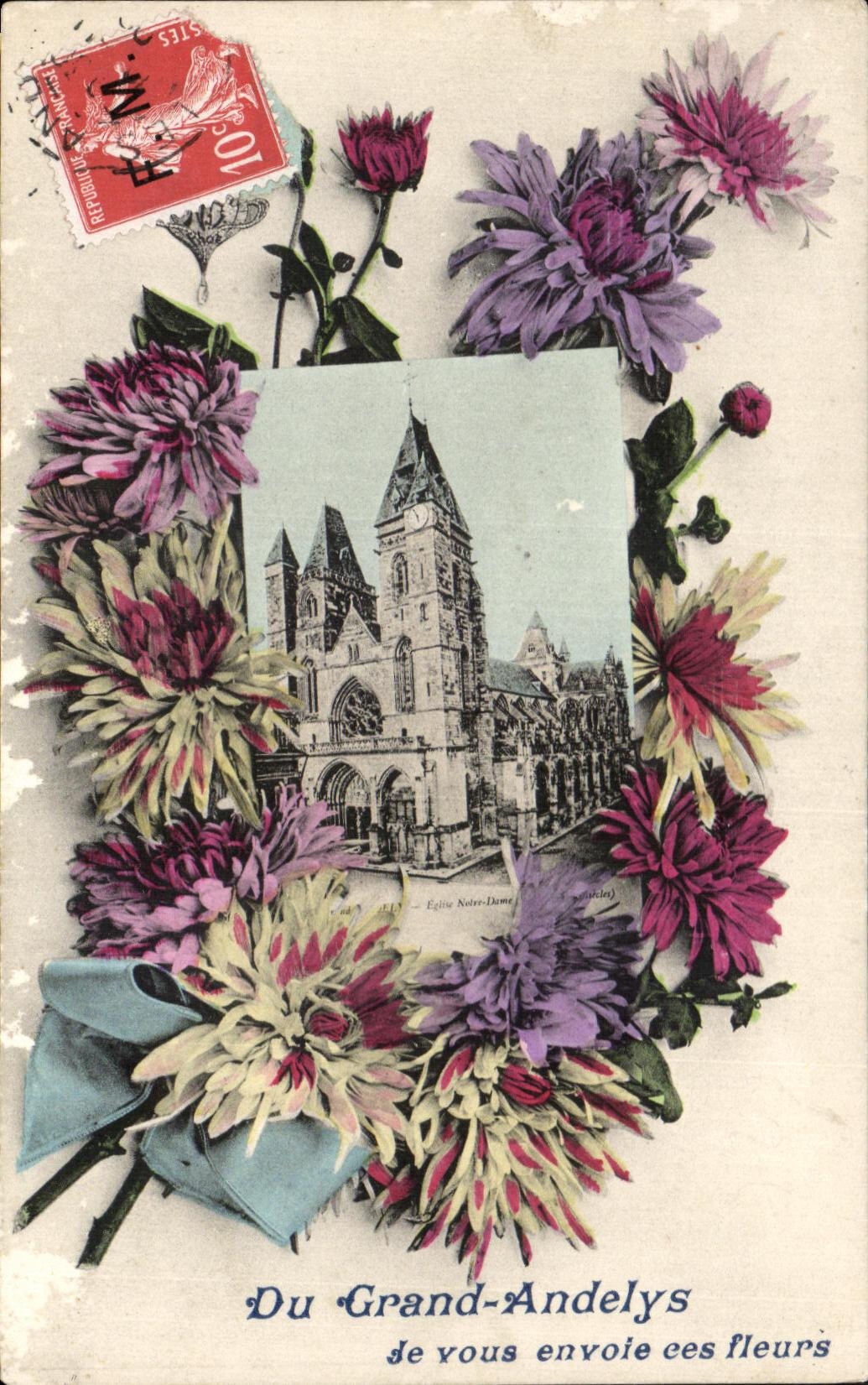 CPA Du Grand Andelys Je vous envoie ces Fleurs