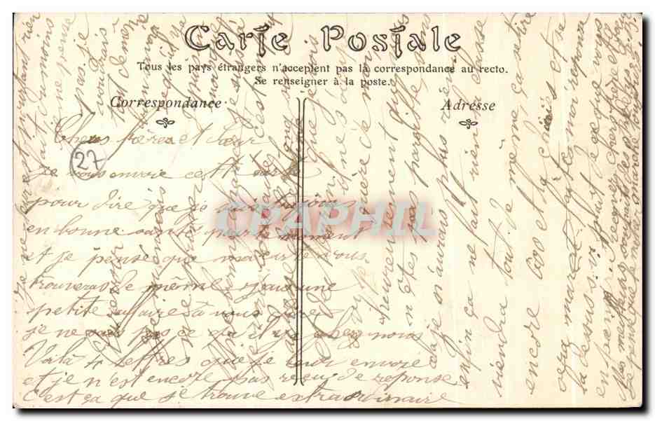 CPA Du Grand Andelys Je vous envoie ces Fleurs — Rückseite