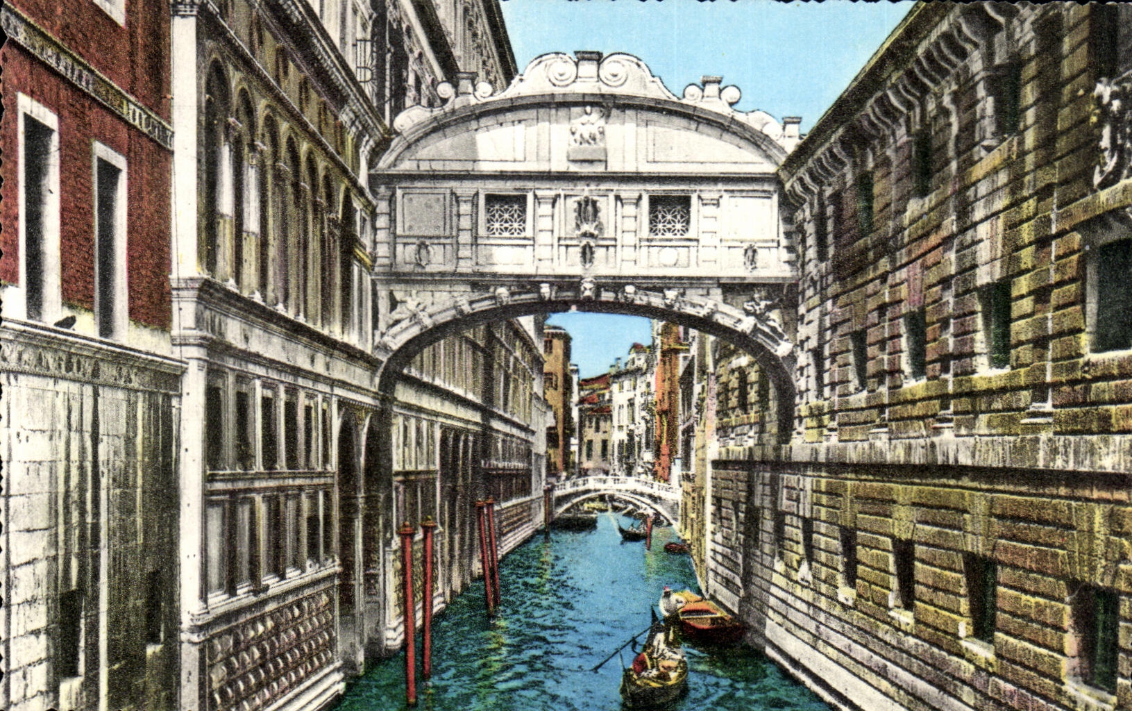 CPA Venezia Ponte del Sospiri THe Bridge of Sighs Pont des Soupirs Die Seufzerbrucke