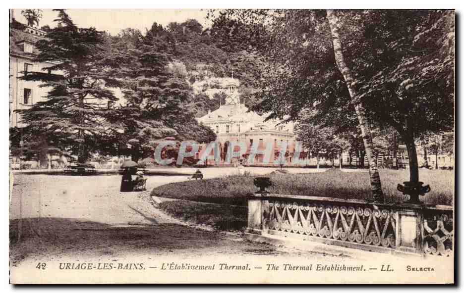 CPA Uriage Les Bains L Etablissement Thermal The Thermal Establikment