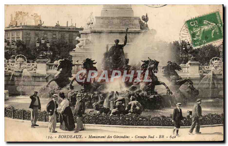 Bordeaux - Monument des Girondins - Groupe Sud - BR - 642
