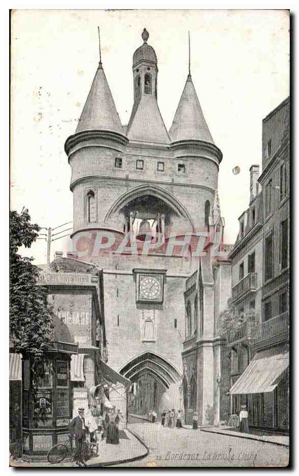 CPA Bordeaux La grosse cloche Velo 