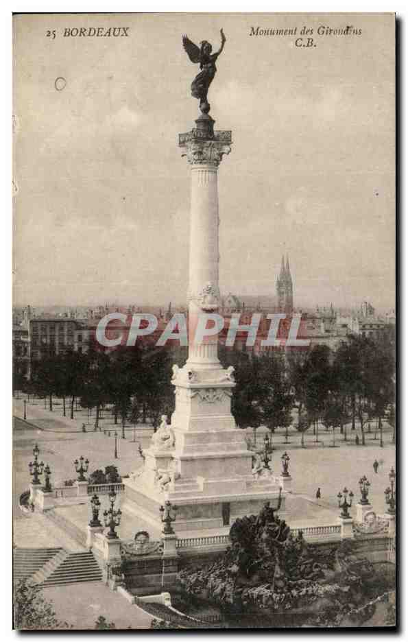 CPA Bordeaux Monument des Giroudins 