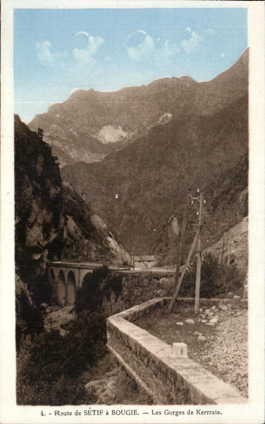 CPA Route de Setif a Bougie Les Gorges de Kerrata