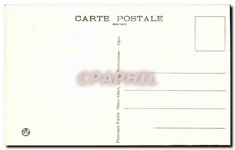 CPA Route de Setif a Bougie Les Gorges de Kerrata — Rückseite