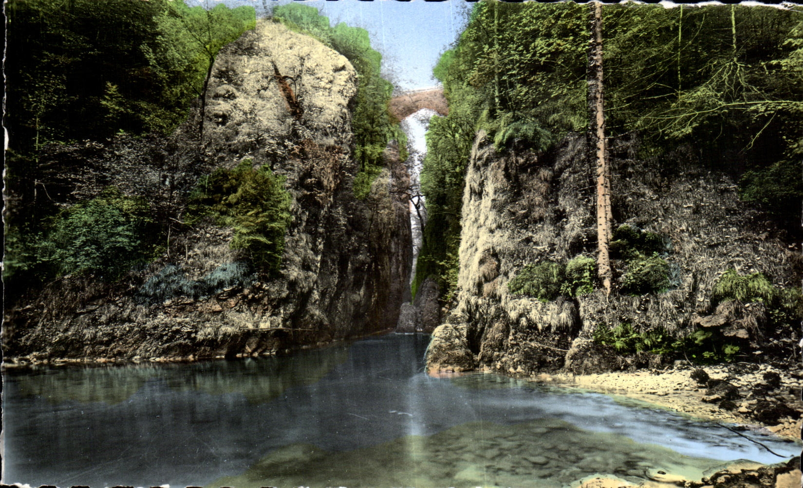 CPA Paysages Du Jura Environs de Champagnole le Pont sur la Langouette 