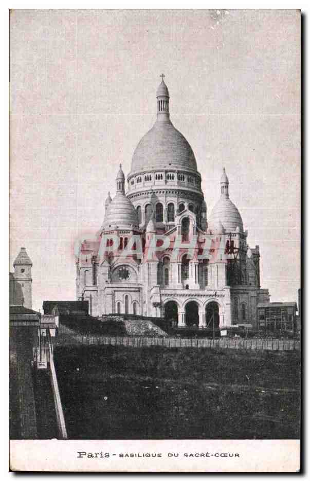 CPA Paris Basilique Du Sacre Coeur Montmartre