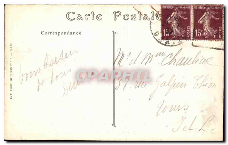 CPA Le Viaduc et la Vallee de la Truyere Garabit  — Rückseite