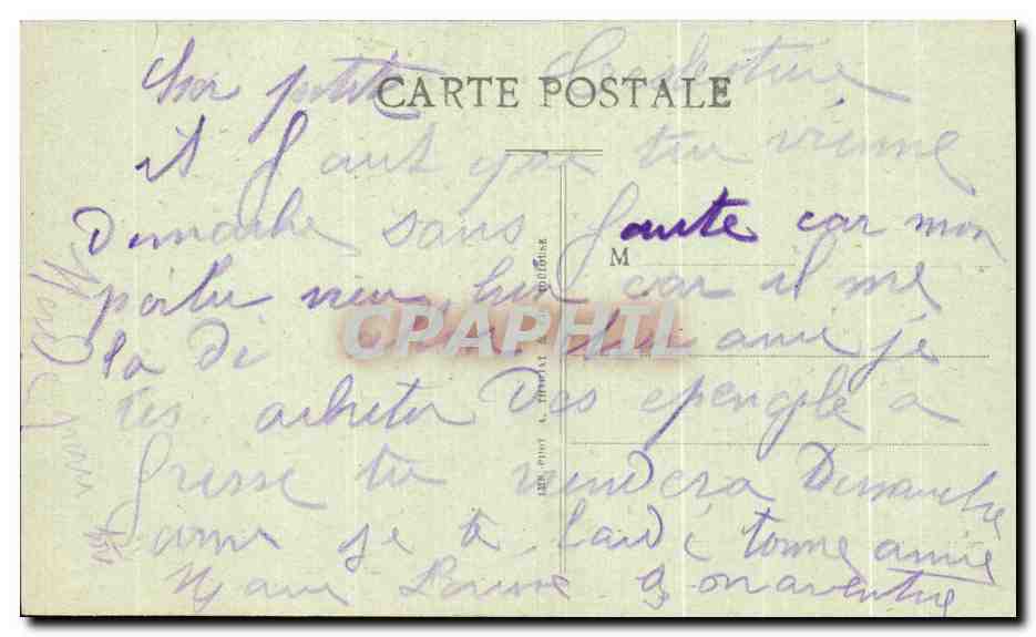 CPA Angers La Chateau des Dues d Anjou — Rückseite