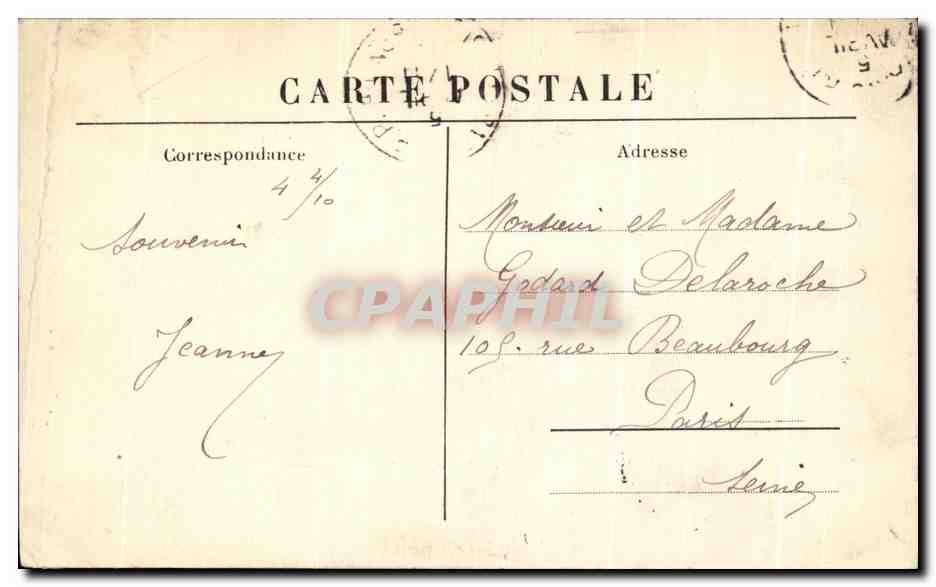 CPA Orleans La Cathedrale d Orleans — Verso