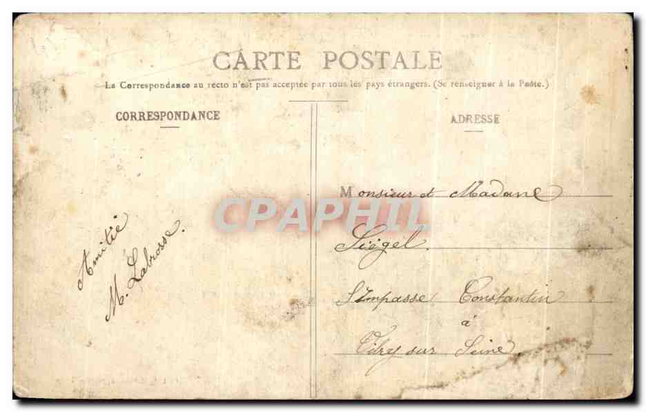 CPA Chateau de Sully sur Loire Manoir feodal — Verso