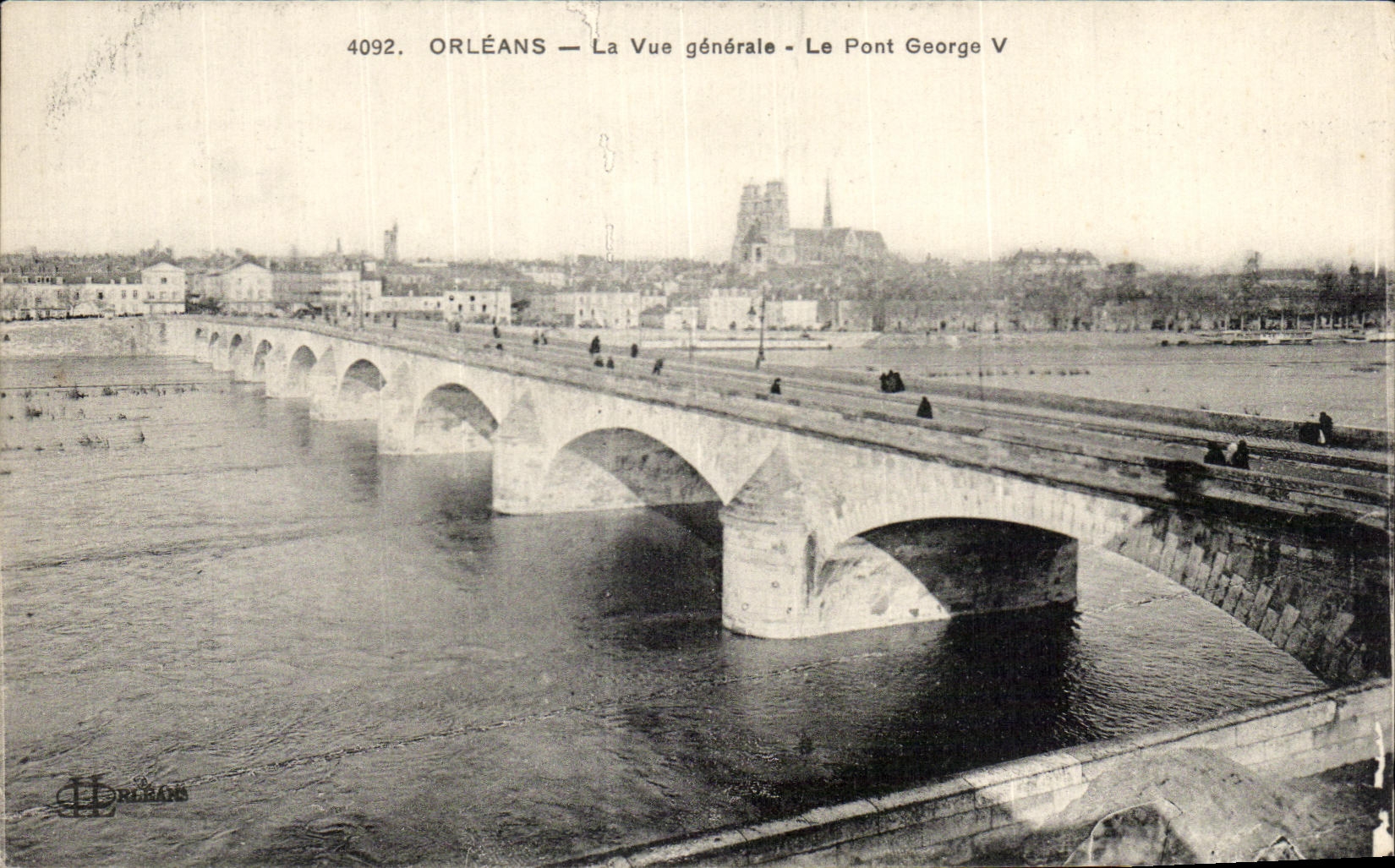 CPA Orleans La Vue Generale Le Pont George V