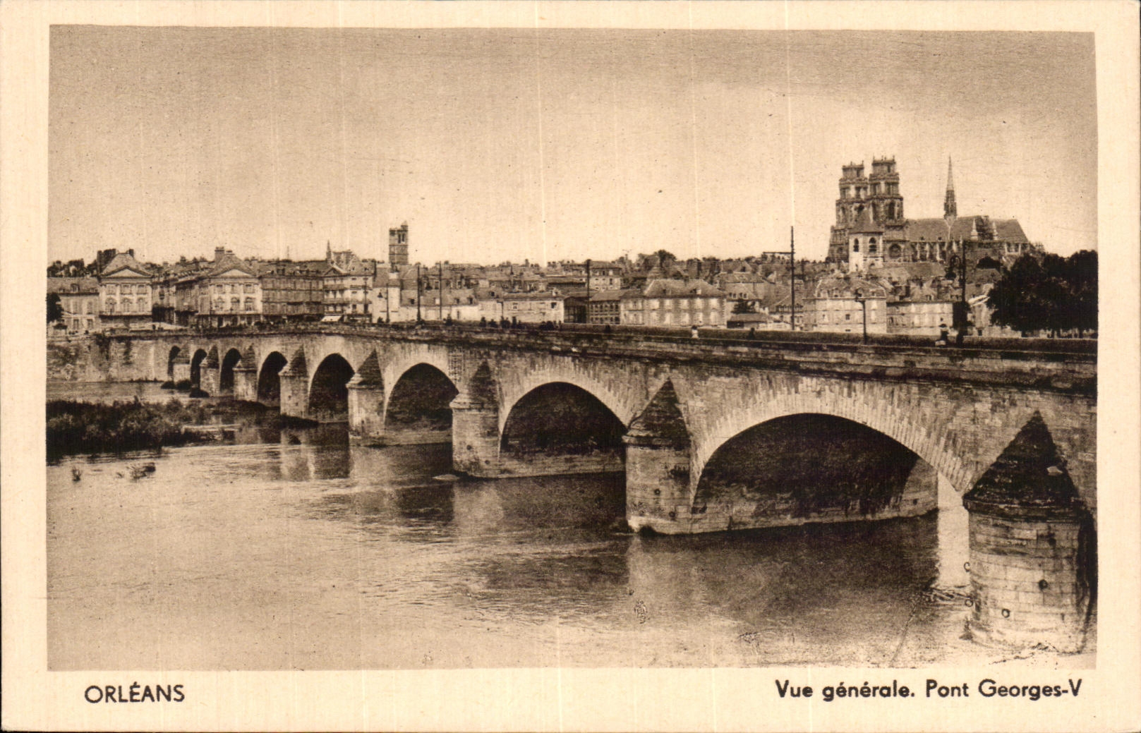 CPA Orleans Vue Generale Pont Georges V