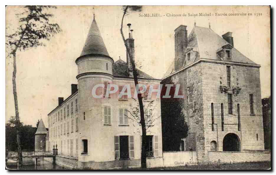 CPA St Michel Chateau de Saint Michel Entree